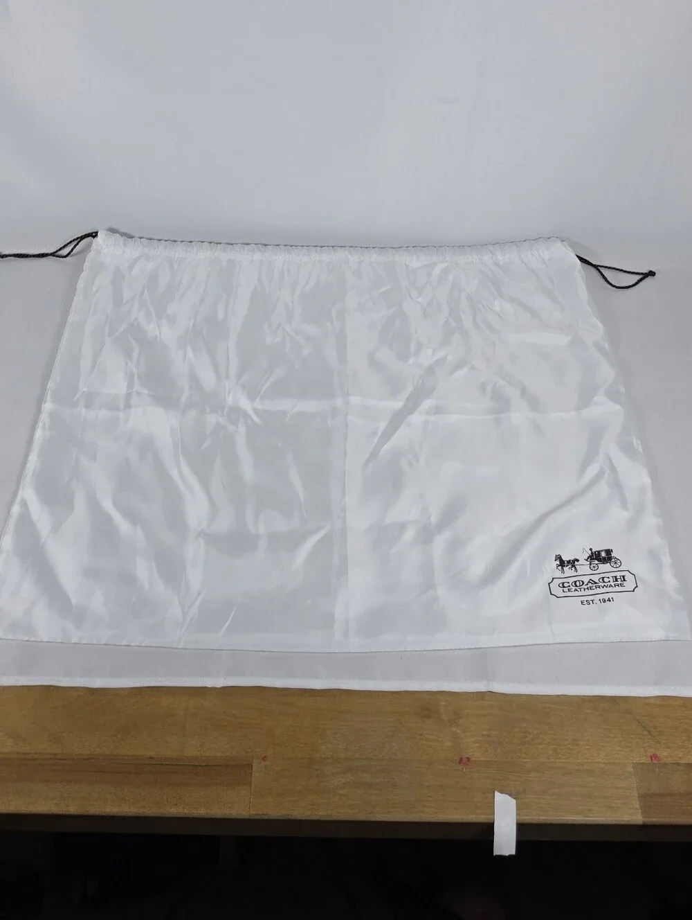 Coach Authentic Replacement Dust Bag Oversized White Sateen 23.5